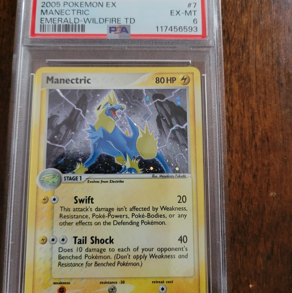 Holographic Pokemon Manectric Graded Card
